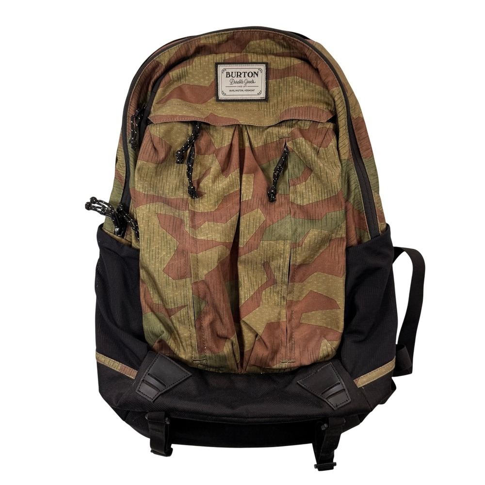Burton Durable Goods Splinter Camo Backpack‎ Brown Green Rucksack Outdoor Travel